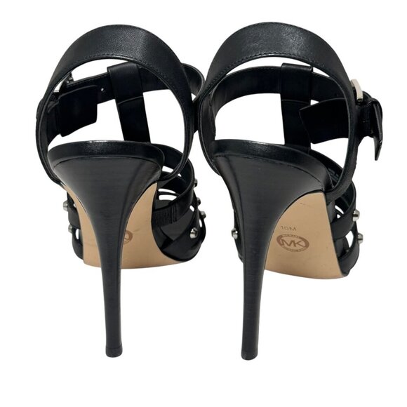 Michael Kors Women's Jagger Studded Stiletto Sandals, Black size 10 NEW $185 - Picture 6 of 7